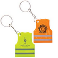 Reflective Safety Vest Keytag